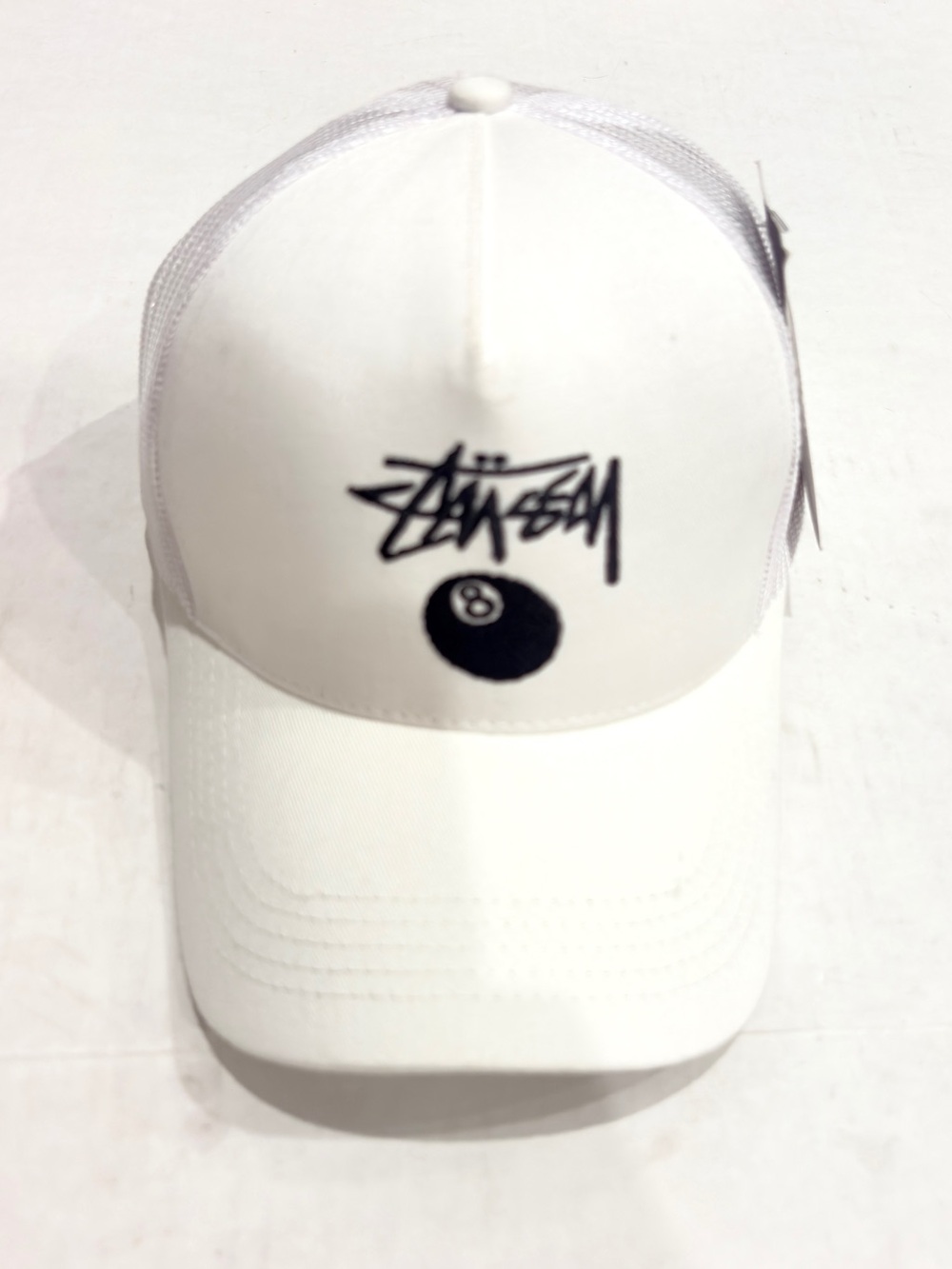 STUSSY White Mesh Back Baseball Cap NWT